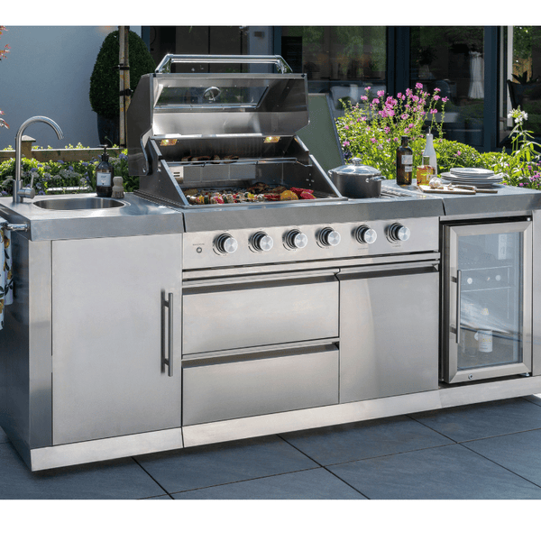 Norfolk Grills Absolute Pro Outdoor Kitchen  - 4 Burner with Fridge and Sink - KITCHEN 400
