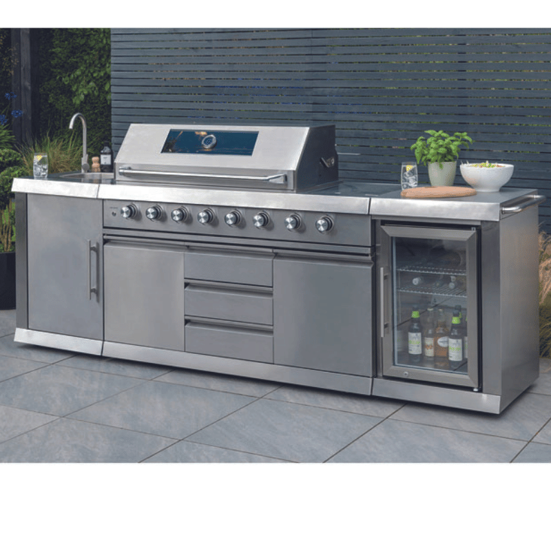 Norfolk Grills Absolute Pro Outdoor Kitchen  - 4 Burner with Fridge and Sink - KITCHEN 400