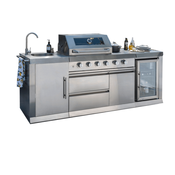 Norfolk Grills Absolute Pro Outdoor Kitchen  - 4 Burner with Fridge and Sink - KITCHEN 400